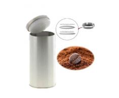 Kaffeedose 1250 ml Farbe silber Neu mit Silicabag zur Erhaltung der Aromastoffe.