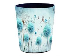 Batop Papierkorb, 5.5L Wasserdicht PU Leder Vintage Mülleimer Dekorativ Papierkorb für Wohnzimmer, Büro, Schlafzimmer