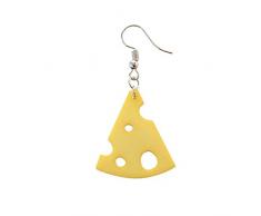 Fliyeong 1 Stück Frauen Creme-Käseform Ohrringe Kreative Lebensmittel Anhänger Tropfen niedlich lustig langlebig und nützlich