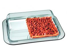 chg 17032-07 Serviertablett mit Schutzhaube, Edelstahl/Kunststoff, Silber, 42 x 31 x 8.5 cm