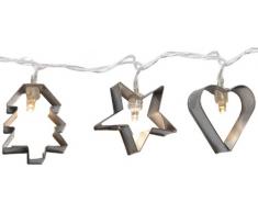 Best Season LED-Lichterkette Gingerbread / 10-teilig/Backförmchen/Länge 1.35 m/mit Timer 726-49
