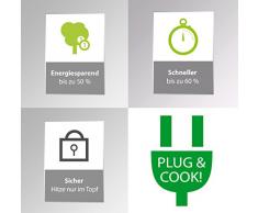 CASO Maitre 2400 Einzel-Induktionskochfeld, mobile Induktions-Kochplatte, ca. 2400 Watt, Präzisionskochen mit SmartControl auf 12 Temperatur- und Leistungsstufen mit Induktion