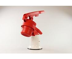 TUPPERWARE Chef Püree Meister rot-weiß mit Standfuß Chef Kartoffel-Presse