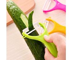 DGDS 2 Stücke Keramikschäler Obst Gemüseschäler Apfel Zester Karottenhobel Kartoffelschneider Reibe Küche Kochutensilien, grün