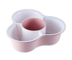 Zweischichtiges Haushaltswaschbecken aus Kunststoff Waschkorb Gemüseplatte Obstteller Abtropfbecken Auslaufbecken Abtropfkorb Geschirr Küche