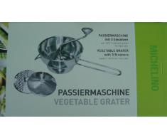 Passiermaschine Edelstahl inkl. 3 Eins„tze - Michelangelo