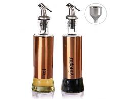 Cosyres Essig und öl Flasche Spender Set Olivenöl Flaschen Essigflaschen mit Ausgießer