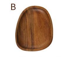 oshidede Holzteller, hölzerner Sushi-Teller-Snack-Obstteller für Hauptgeburtstagsgeschenk-Küchendekoration