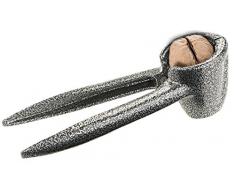 Rosenstein & Söhne Nussknacker Metall: 2in1-Trichter-Nussknacker und Sektzange aus Vollmetall, 18,5 cm (Nussknacker Trichterform)