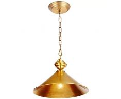 WSXXN Nordischen stil pendelleuchte alle kupfer topf einkopf-kronleuchter kreative persönlichkeit deckenleuchten, für esszimmer badezimmer schlafzimmer wohnzimmer