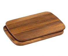 Zassenhaus 55023 2er Set Frühstücksbrett, Akazie 28 x 20 cm