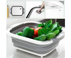 Redcolourful Multifunktions-Klappspülbecken-Abtropfkorb zur Aufbewahrung von Gemüsefrüchten