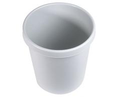 helit Papierkorb/H6106182 Ø 350 mm, H 405mm lichtgrau Inh.30 l