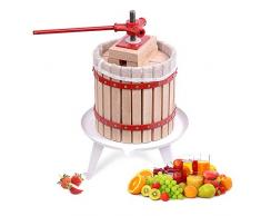 Aufun 12L Obstpresse Fruchtpresse Weinpresse Saftpresse Maischepresse Obstmühle (Obstpresse, 12L)