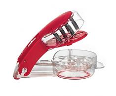 Meetoz Kirschentkerner, Küchenhelfer, Edelstahl, Zickzack-Klingen – 6 Kirschen