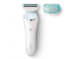 Philips Elektrorasierer Damen SatinShave Advanced BRL130/00 – Elektrischer Rasierer inklusive zusätzlichem Kammaufsatz zum Trimmen für die Körperbehaarung an den Beinen und Achseln