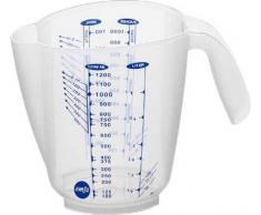 Emsa 504031 Messbecher, 3 Skalen, 0,5 Liter, Transparent, Superline