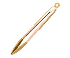 Zirbel Grillzange - Deluxe Küchenzange aus Edelstahl (Gold)