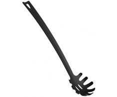 Fackelmann Wok Nudellöffel ASIA LINE, Küchenhelfer aus Kunststoff, Löffel für beschichtete Töpfe und Pfannen (Farbe: Schwarz), Menge: 1 Stück