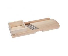 Krauthobel / Krautschneider / Sauerkrauthobel /Kohlhobel / Kohlreibe / Gemüsehobel - aus heimischem Lindenholz - Tiroler Art, 3 Messer, Sehr scharf! Mit herausnehmbaren Hobelschlitten, 56 x 19 cm