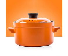 WEHOLY Auflauf Hochtemperaturbeständige Keramik Kleiner Auflauf/Eintopf Offene Flamme Praktischer Steinkrug mit Verbrühungsschutz/Farbiger großer Kapazitätstopf mit Verbrühungsschutz