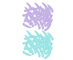 200 Stücke Kunststoff Make Up Gesichtsmaske Stick Sahnelöffel Kosmetische Spachtel Probe Scoop Tool Fit Für Mischen Probenahme - Grün + Rosa