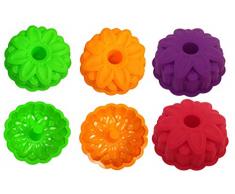 GMMH Original Silikonbackform Blume Kugelhupf Backform Kuchenform Brotbackform Obstbodenform (Lila)