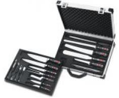 WÜSTHOF Kochkoffer (9778), 19-teilig, Ausstattung mit Messern der Serien Classic und Gourmet sowie Gadgets, hochwertige Küchenmesser