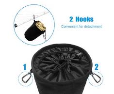 XCOZU Wäscheklammer Beutel zum Aufhängen, Klammerbeutel Wasserdicht mit 2 Kleiderbügel Clips hält Pegs sauber und trocken für Indoor Outdoor Pegs Organizer Lagerung verwenden