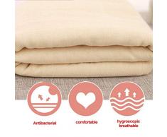 1.5m Bio Ungebleicht Baumwolle Gaze für Passiermaschinen Fein Wiederverwendbar Sieb - Beige, free size