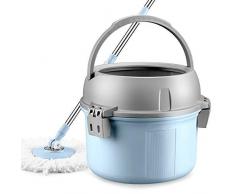 Mopp, Eimerset 2 In1 Spin Mop Spinning Rotierender Magic Spin Bodenmop für Holzfliesen Bodenfliesen