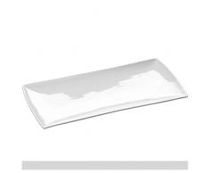 Maxwell & Williams Servierplatte, Porzellan, Weiß, 36 x 18 cm