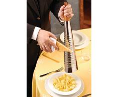 Alessi TODO Riesengroße Reibe für Käse und Muskatnuß aus Edelstahl und Holz