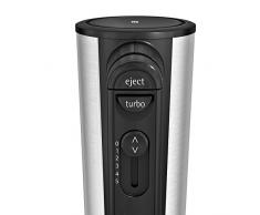 WMF Kult X Edition Handrührer/ Quirl, 400 W, 5 Geschwindigkeitsstufen, Turbofunktion, cromargan matt, schwarz