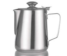 Tebery Milchkännchen /Aufschäumkännchen mit Deckel aus Edelstahl, 350ml