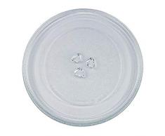 Drehteller für Mikrowelle 27,5 cm Mikrowellenteller 275 mm Glasteller Drehteller Ersatz Teller Glasplatte Glasdrehteller für Mikrowellen