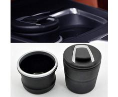 fish Durable Auto Aschenbecher Mit LED Lampe Aschenbecher Aufbewahrungsglas Zubehör Für BMW Schwarz