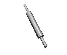 FBGood Haushalt Edelstahl Nudelholz mit Griff, Glatte Antihaft Teigroller Küche Mould Werkzeug Perfekt Backzubehör für Fondant, Pizza, Kuchen, Nudelteig und Mürbeteig