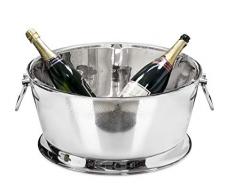 EDZARD Champagnerkühler, Sektkühler, Flaschenkühler Michigan, 25 Liter, Höhe 25 cm