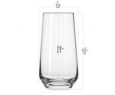 Krosno Wassergläser Longdrinkgläser Trinkgläser | Set von 6 | 480 ML | Splendour Kollektion | Perfekt für zu Hause, Restaurants und Partys | Spülmaschinenfest und Mikrowellengeeignet
