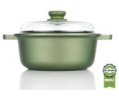 Antihaft-Kasserolle mit Deckel aus Glas Dr Green, Durchmesser 200 mm
