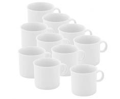 10er SET Friesland 5909100011 Espresso-Obertasse 0,09 l Jeverland weiß/Espressotasse