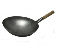 Wokpfanne Ø 36 cm handgeschmiedet für Induktionswok