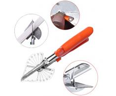 AMhomely® Multifunktion Präzisionswinkel Schere 2019 - Einstellbarer Schnittwinkel Multifunktionsrohrpfeifen-Kunststoff-Heimwerker Easy Shears Multi-Angle Allzweck-Schere/Vielzweck-Schere (Orange)