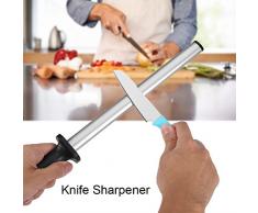 10 inch Diamond Schärfen Stange Wetzstahl Professional Extra Fine Oval Messerschärfer Steel Rod Küche Diamond Coated Honing Steel für Chefs Honing Butcher Messer Küchenmesser