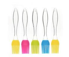 Hukz 1 Stück Silikon Backpinsel Grillpinsel Hitzebeständig, BBQ Pinsel Spülmaschinenfest, Barbecue Oil Brush Fleischpinsel Bratenpinsel Marinadenpinsel Küchenpinsel Kochpinsel Grillersatzteile