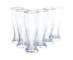 Baby-Weizen 6 Stück 0,3l Damen-Weizen Weiss-bierglas