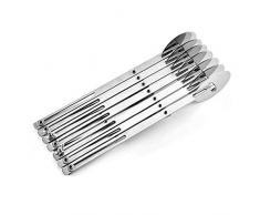 YCX Teigschneider Kucheneinteiler, Edelstahl 7 Räder Justierbar Teigrädchen Multifunktions Edelstahl Schneidrädchen Pizzaschneider,Silber