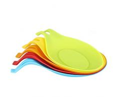 lllteri 5 Stück Kochlöffelablage Lebensmittelechtes Kochlöffelablage Küchenwerkzeug Set Küchenutensilien Kochutensilien-Set für Pfannenwender Rühren Backen