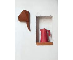 Alessi Plissé | MDL06 R - Elektrischer Wasserkocher, aus thermoplastischem Harz, Rot Eurostecker